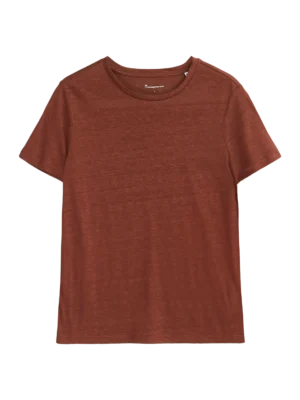2010010-1441-5 KnowledgeCotton Apparel T-shirt (Brun) – Dame | T-shirt