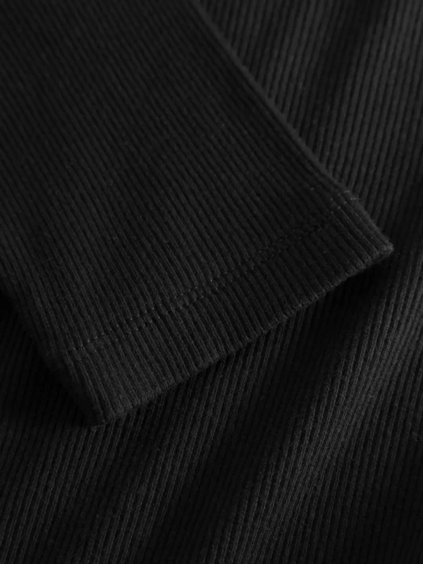 2010014-1300-1 KnowledgeCotton Apparel T-shirt (Sort) – Dame | T-shirt