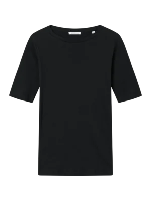 2010014-1300-5 KnowledgeCotton Apparel T-shirt (Sort) – Dame | T-shirt