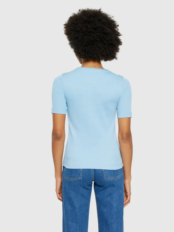 2010014-1463-3 KnowledgeCotton Apparel T-shirt (Turkis) – Dame | T-shirt