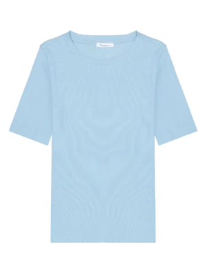 2010014-1463-5 KnowledgeCotton Apparel T-shirt (Turkis) – Dame | T-shirt