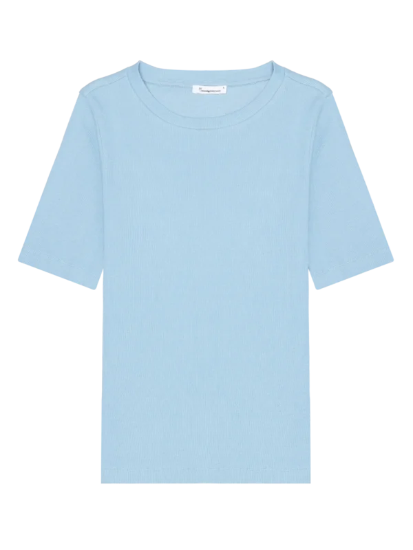 2010014-1463-5 KnowledgeCotton Apparel T-shirt (Turkis) – Dame | T-shirt