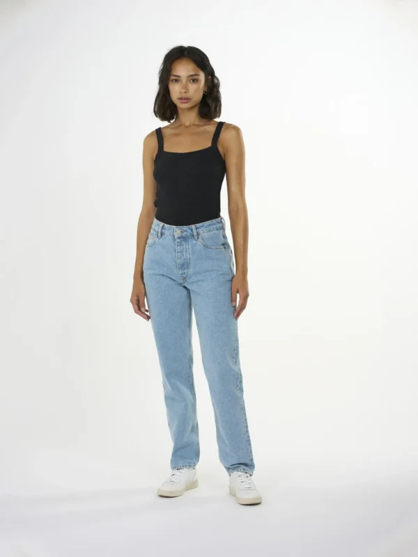 2010015-1300-5 KnowledgeCotton Apparel Top (Sort) – Dame | Top