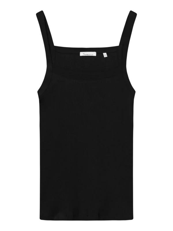 2010015-1300-6 KnowledgeCotton Apparel Top (Sort) – Dame | Top