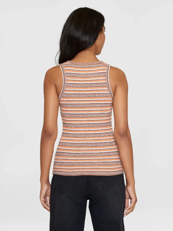 2010048-8032-3 KnowledgeCotton Apparel Stribet Top (Multifarvet) – Dame | Top