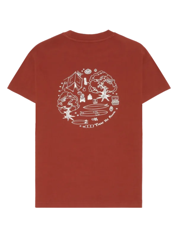 KnowledgeCotton Apparel Logo T-Shirt (Rødbrun) – Dame | T-shirt