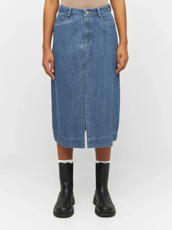 KnowledgeCotton Apparel Denim Nederdel – Dame | Bukser