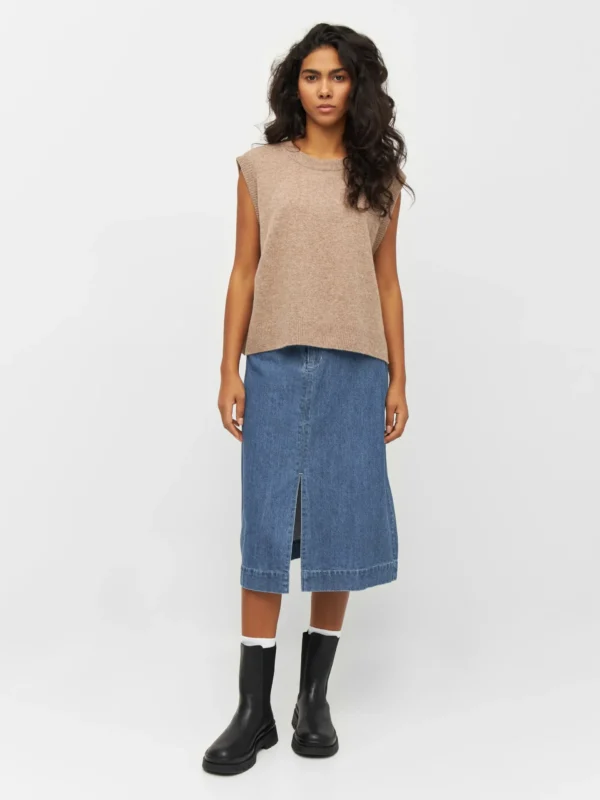 KnowledgeCotton Apparel Denim Nederdel – Dame | Bukser