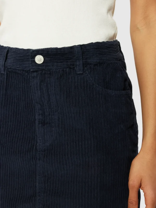 KnowledgeCotton Apparel Navy Fløjlsnederdel – Dame | Bukser