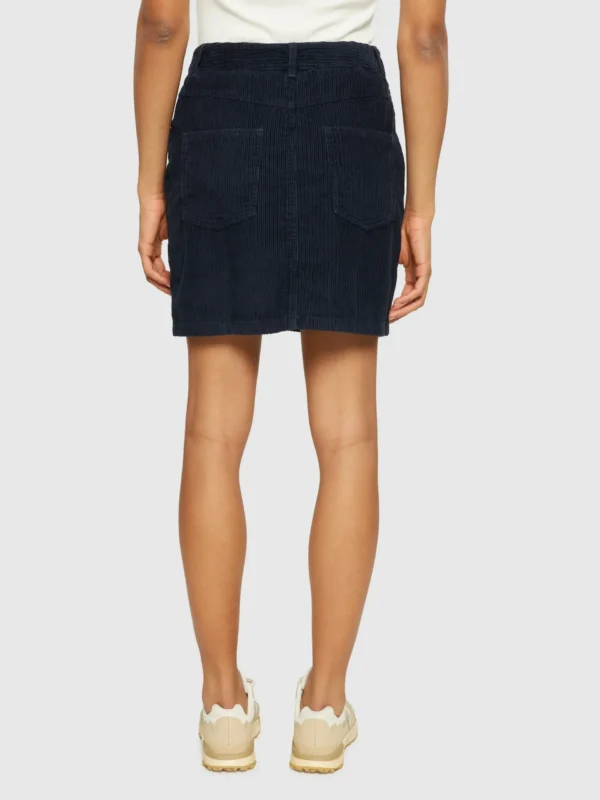 KnowledgeCotton Apparel Navy Fløjlsnederdel – Dame | Bukser