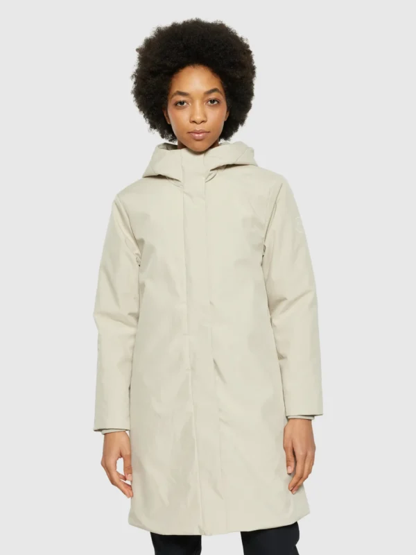 KnowledgeCotton Apparel Shell Jacket (Light Feather Grey) – Dame | Jakke