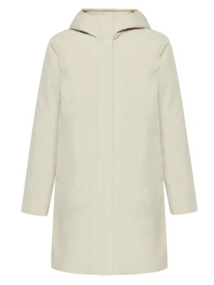 2060010-1228-5 KnowledgeCotton Apparel Shell Jacket (Light Feather Grey) – Dame | Jakke