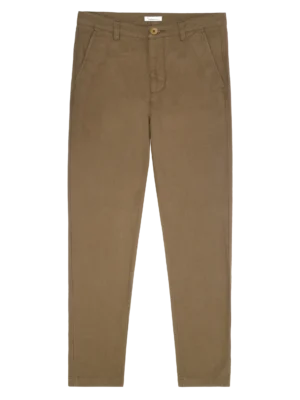 2070026-1100-5 KnowledgeCotton Apparel Dark Olive Chinos (Mid rise) – Dame | Bukser