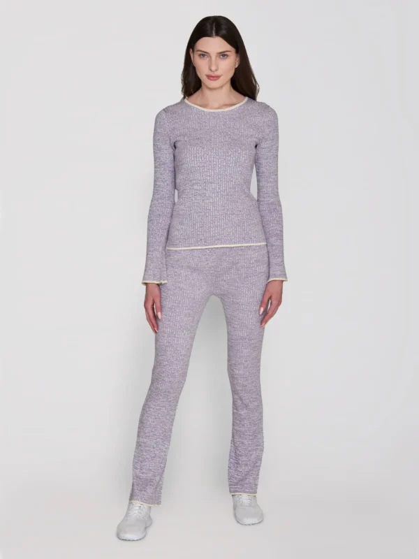 2070038-1418-4 KnowledgeCotton Apparel Uldbukser (Violet) – Dame | Bukser