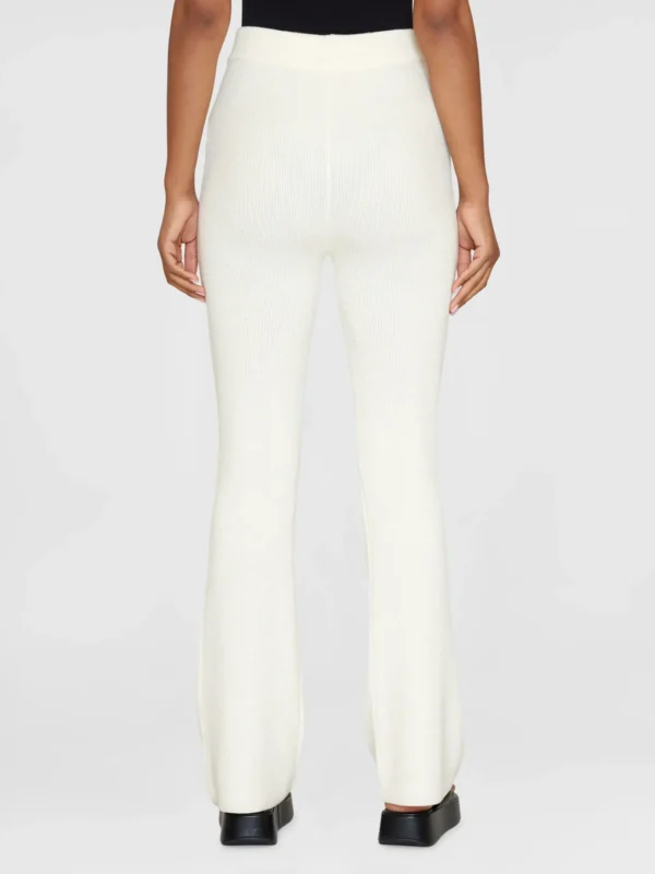 2070041-1387-3 KnowledgeCotton Apparel Trompet Bomuldsbukser (Hvid) – Dame | Bukser