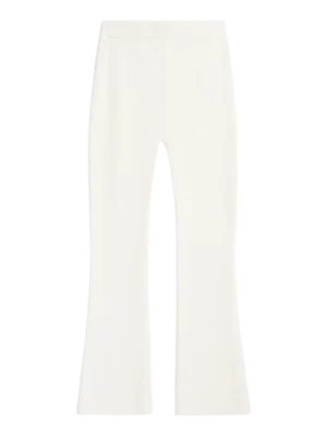 2070041-1387-5 KnowledgeCotton Apparel Trompet Bomuldsbukser (Hvid) – Dame | Bukser