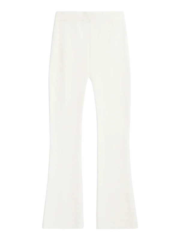 2070041-1387-5 KnowledgeCotton Apparel Trompet Bomuldsbukser (Hvid) – Dame | Bukser