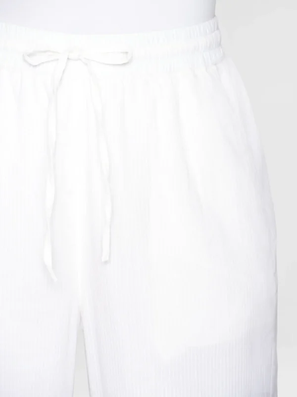 KnowledgeCotton Apparel Hvide Bomuldsbukser (High rise) – Dame | Bukser