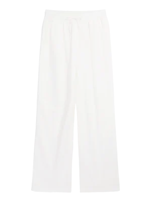 2070045-1387-5 KnowledgeCotton Apparel Hvide Bomuldsbukser (High rise) – Dame | Bukser