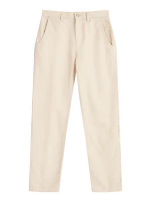 2070047-1228-5 KnowledgeCotton Apparel Beige/Light Grey – Dame | Bukser