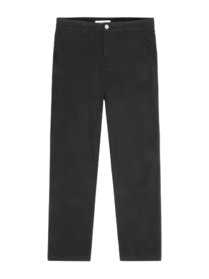 2070047-1300-5 KnowledgeCotton Apparel Calla Tapered Black (Mid rise) – Dame | Bukser