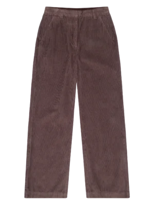 2070055-1394-5 KnowledgeCotton Apparel Posey Wide Plum/Brun (High rise) – Dame | Bukser