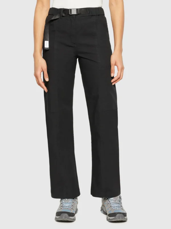 KnowledgeCotton Apparel Posey Wide (Sort) – Dame | Bukser