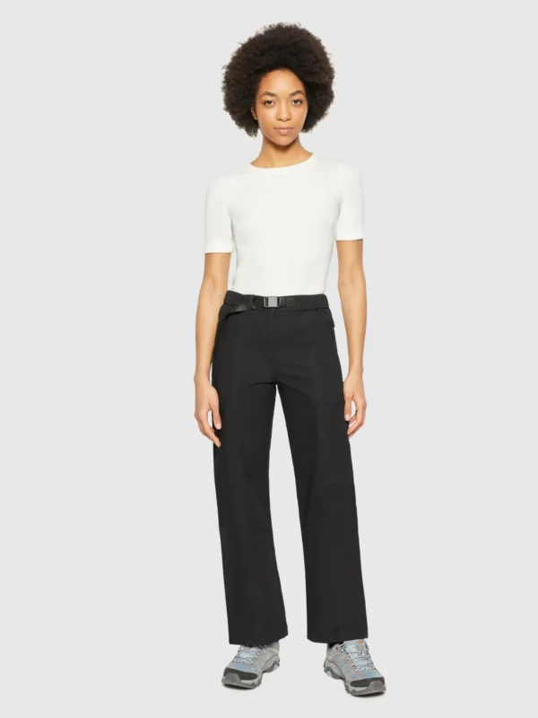 KnowledgeCotton Apparel Posey Wide (Sort) – Dame | Bukser