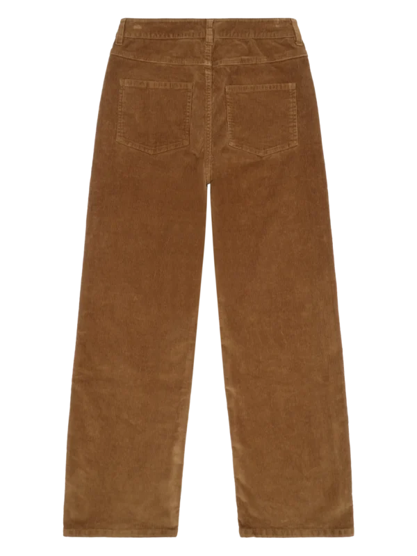 2070062-1121-5 KnowledgeCotton Apparel Gale Straight Mid rise (Brun) – Dame | Bukser