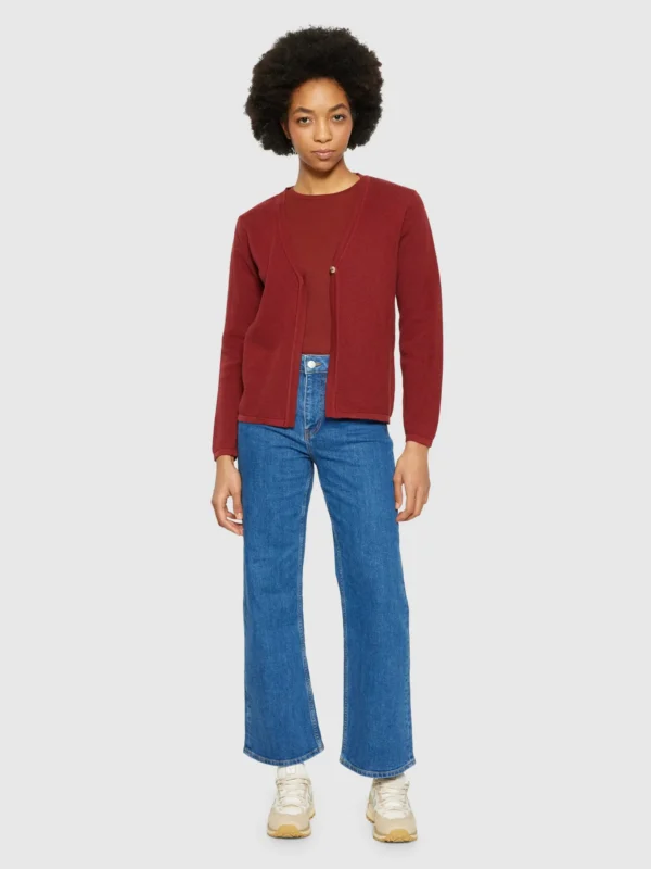 2080070-1478-4 KnowledgeCotton Apparel Trøje (Rød) – Dame | Strik