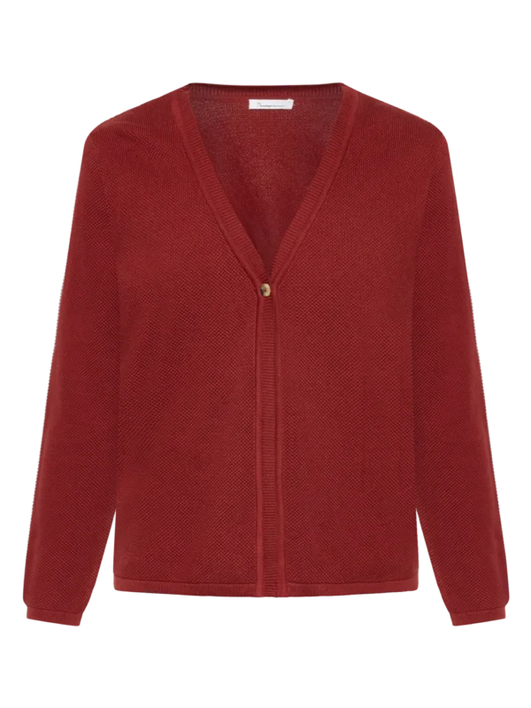 2080070-1478-5 KnowledgeCotton Apparel Trøje (Rød) – Dame | Strik