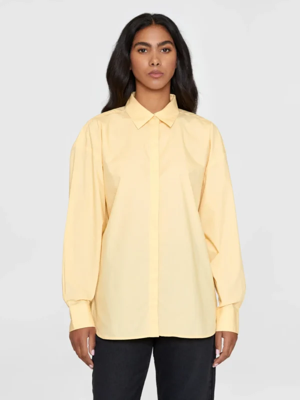 2090013-1352-2 KnowledgeCotton Apparel Skjorte (Gul) – Dame | Skjorte