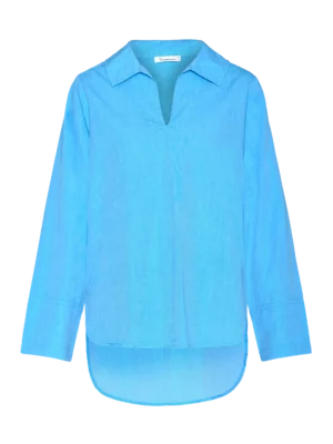 2090033-1445-5 KnowledgeCotton Apparel Skjorte (Turkis) – Dame | Skjorte