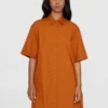 KnowledgeCotton Apparel Skjortekjole (Brun) – Dame | Kjole