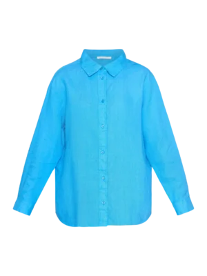 2090040-1445-5 KnowledgeCotton Apparel Skjorte (Turkis) – Dame | Skjorte