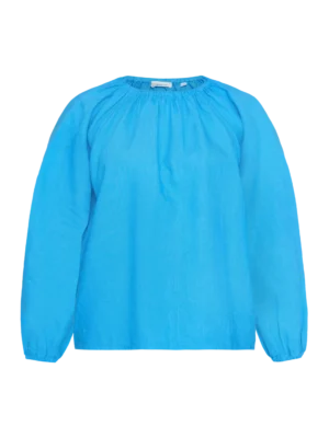 2090041-1445-5 KnowledgeCotton Apparel Skjorte Top (Turkis) – Dame | Skjorte