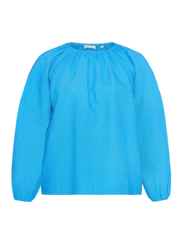 2090041-1445-5 KnowledgeCotton Apparel Skjorte Top (Turkis) – Dame | Skjorte