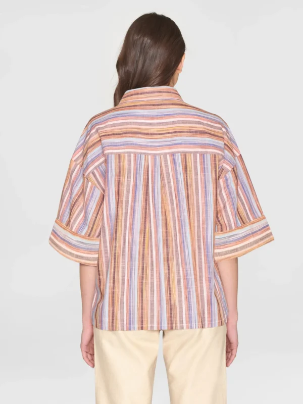 2090043-8032-3 KnowledgeCotton Apparel Kortærmet Skjorte (Multifarvet) – Dame | Skjorte