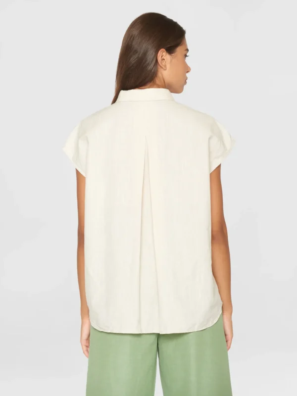 KnowledgeCotton Apparel Skjorte Top (Beige) – Dame | Skjorte