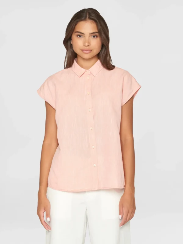 2090047-1469-2 KnowledgeCotton Apparel Skjorte Top (Lyserød) – Dame | Skjorte