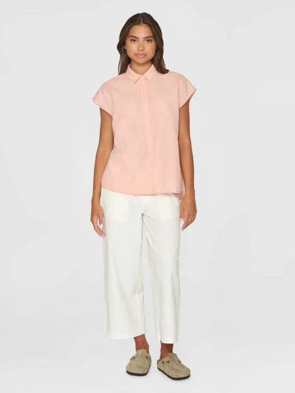 2090047-1469-4 KnowledgeCotton Apparel Skjorte Top (Lyserød) – Dame | Skjorte