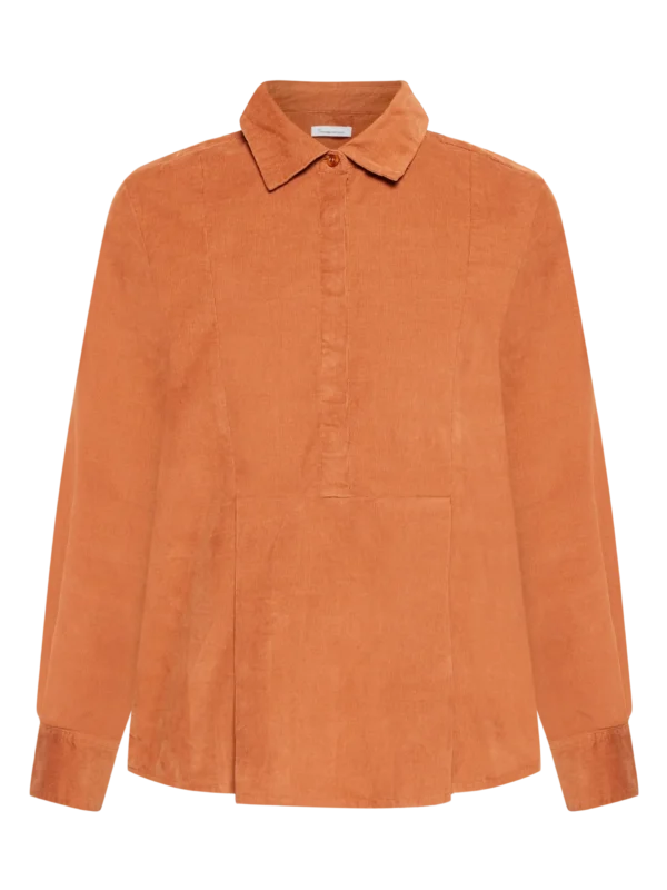 2090050-1426-5 KnowledgeCotton Apparel Skjorte (Mocha-Brun) – Dame | Skjorte