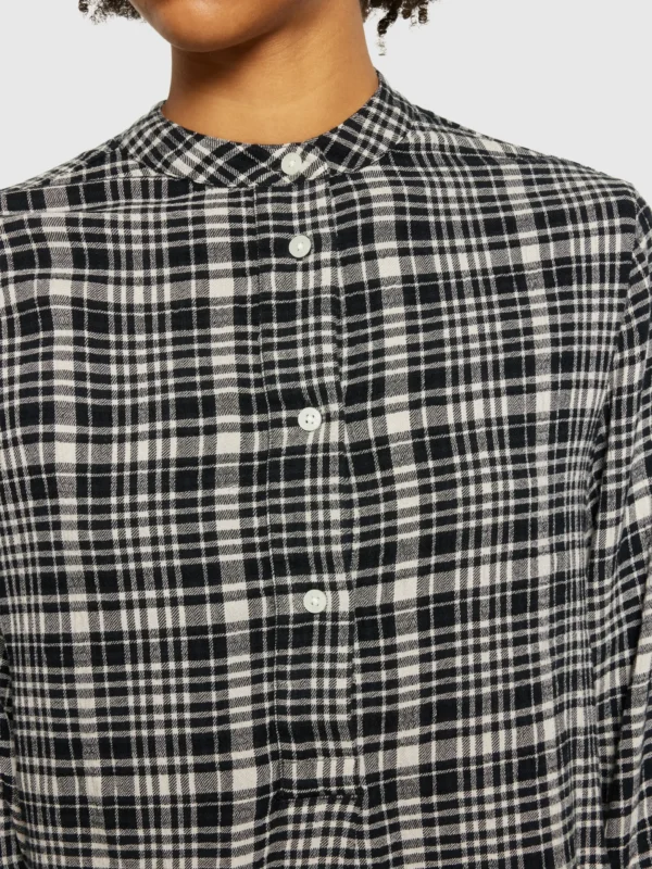 2090052-7021-1 KnowledgeCotton Apparel Ternet Skjorte (Navy) – Dame | Skjorte