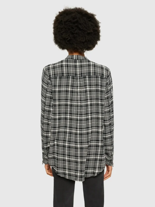 2090052-7021-3 KnowledgeCotton Apparel Ternet Skjorte (Navy) – Dame | Skjorte