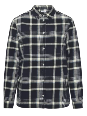 2090055-1300-5 KnowledgeCotton Apparel Ternet Skjorte (Sort) – Dame | Skjorte