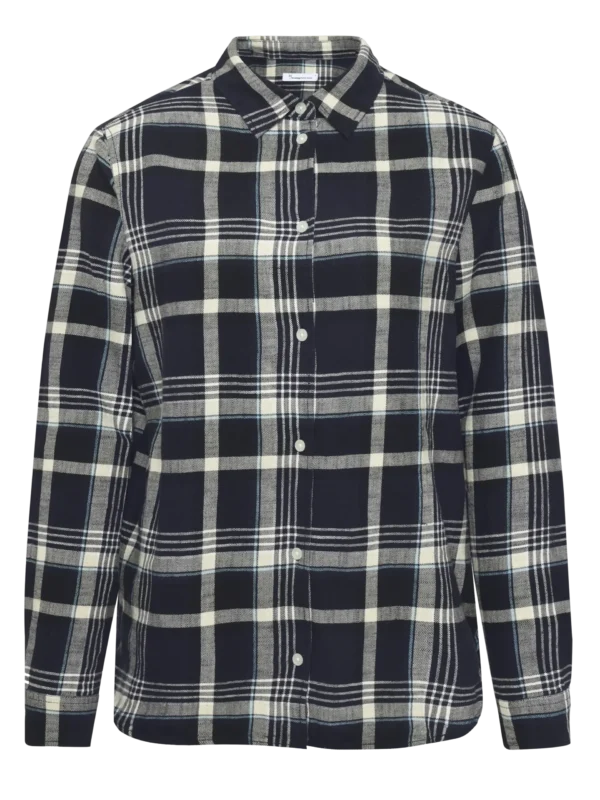 2090055-1300-5 KnowledgeCotton Apparel Ternet Skjorte (Sort) – Dame | Skjorte