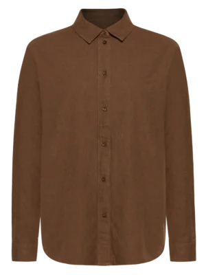 2090057-1243-5 KnowledgeCotton Apparel Skjorte (Brun) – Dame | Skjorte