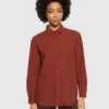 KnowledgeCotton Apparel Skjorte (Brun) – Dame | Skjorte