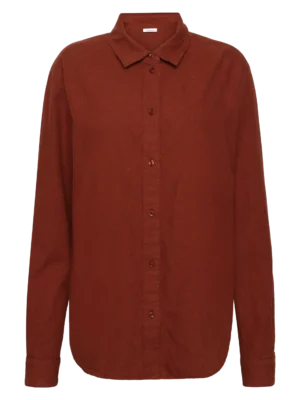 2090057-1478-5 KnowledgeCotton Apparel Skjorte (Brun) – Dame | Skjorte