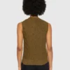 KnowledgeCotton Apparel Vest (Mørk oliven) – Dame | Strik